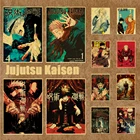 Винтажный популярный постер с аниме юдзюцу Kaisen, ретро постер, домашнее украшение, ретро постер, живопись, настенные Стикеры для комнаты, художественный Декор