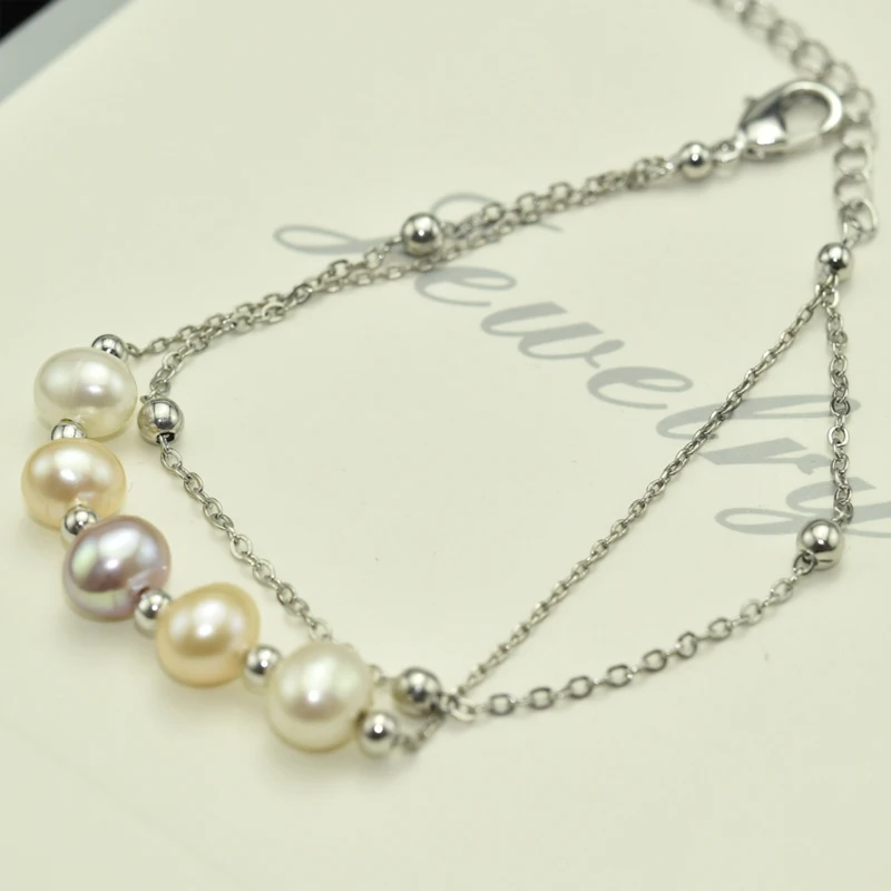 ZHBORUINI 2020 новый простой женский браслет с подвесками настоящий натуральный жемчуг