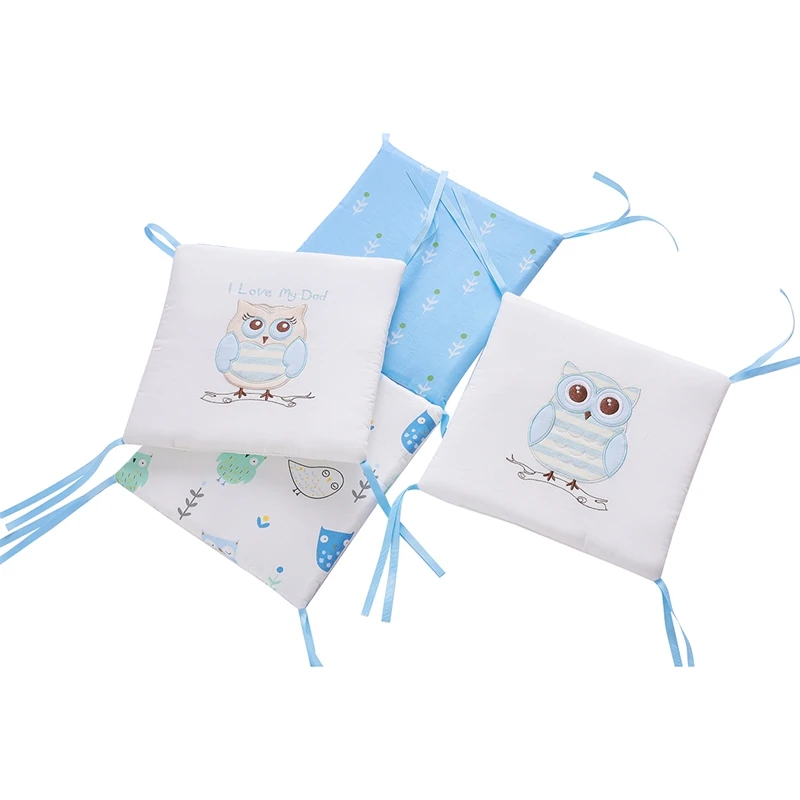6 шт./лот, защита для детской кроватки, Комплект постельного белья для новорожденных, бампер для детской кроватки, мультяшное постельное белье для младенцев
