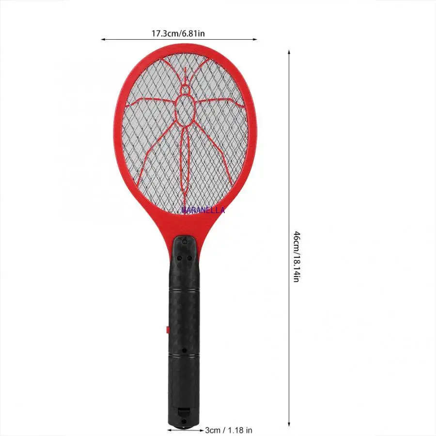 

High Quality Cordless Battery Power Electric Fly Mosquito Swatter Bug Zapper Racket Insects Killer