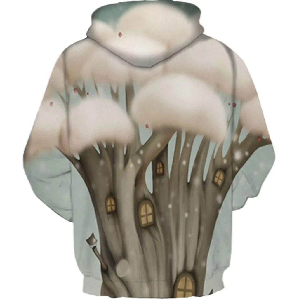 Wens Momen/Повседневные Вечерние толстовки с длинными рукавами и принтом на Хэллоуин