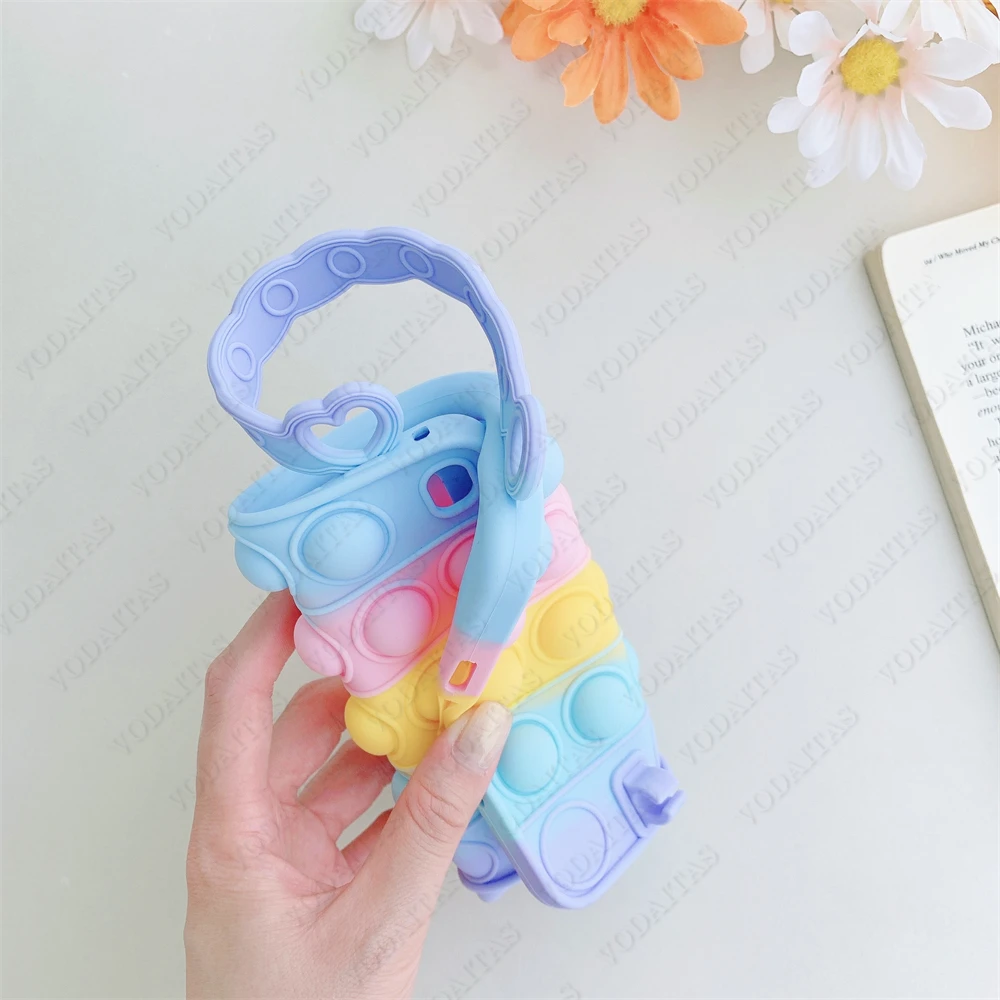 Push Bubble Fidget Toy Silicone CaseFor Apple iPad 10.2 inch 2020 8th 7th Generation A2270/A2428/A2429/A2430 Kids Cover | Компьютеры и
