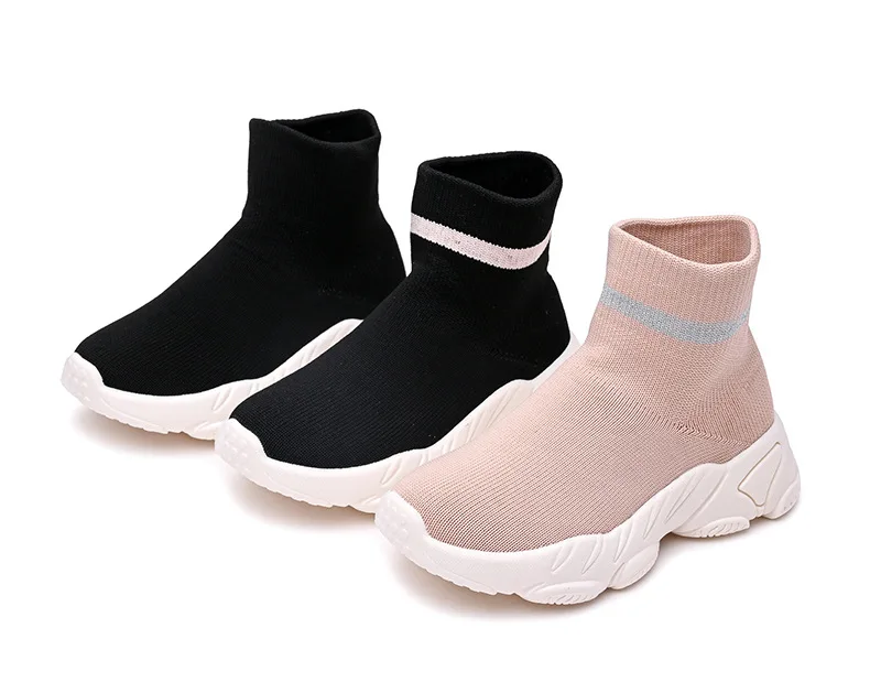 

Children's Shoes socks2021 Summer Casual Shoes Fashion Boys Sports Shoes Girls Knitted Running Shoes Baskets enfants