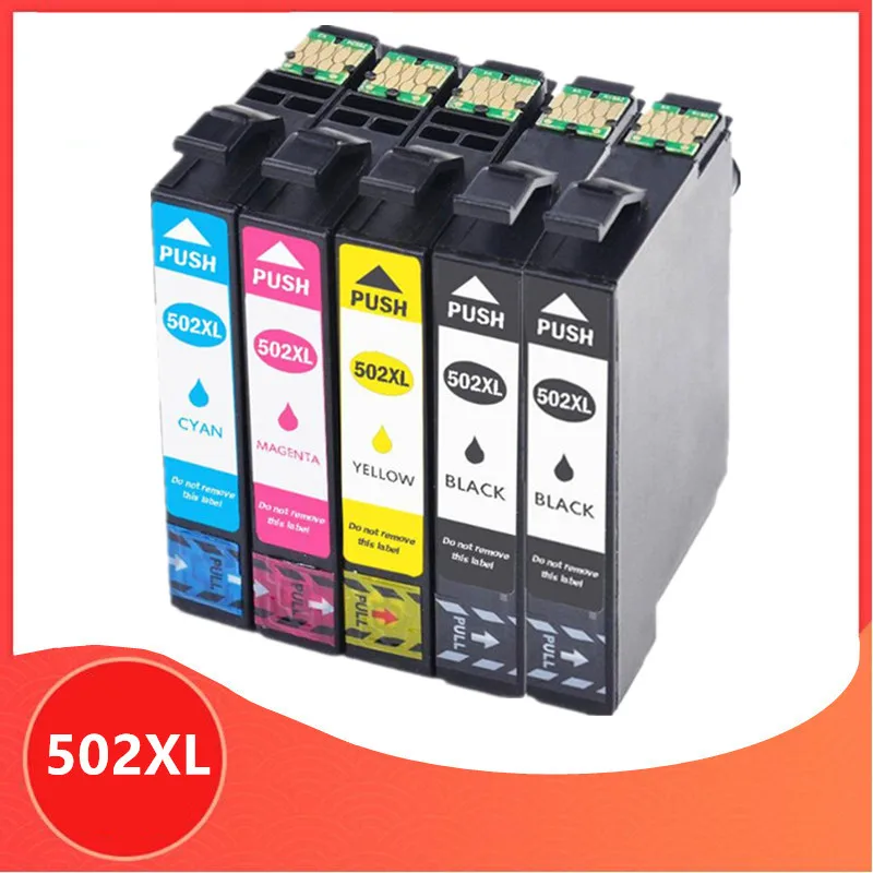 5PK T502 XL чернила для Epson T502XL 502XL Expression Home XP 5105 5100 рабочей силы WF 2860DWF 2865DWF XP5105