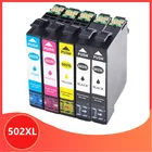 Чернила 5PK T502 XL, совместимые с Epson T502XL 502XL, Expression Home XP-5105, XP-5100, персонал WF-2860DWF, WF-2865DWF, XP5105, WF-2860