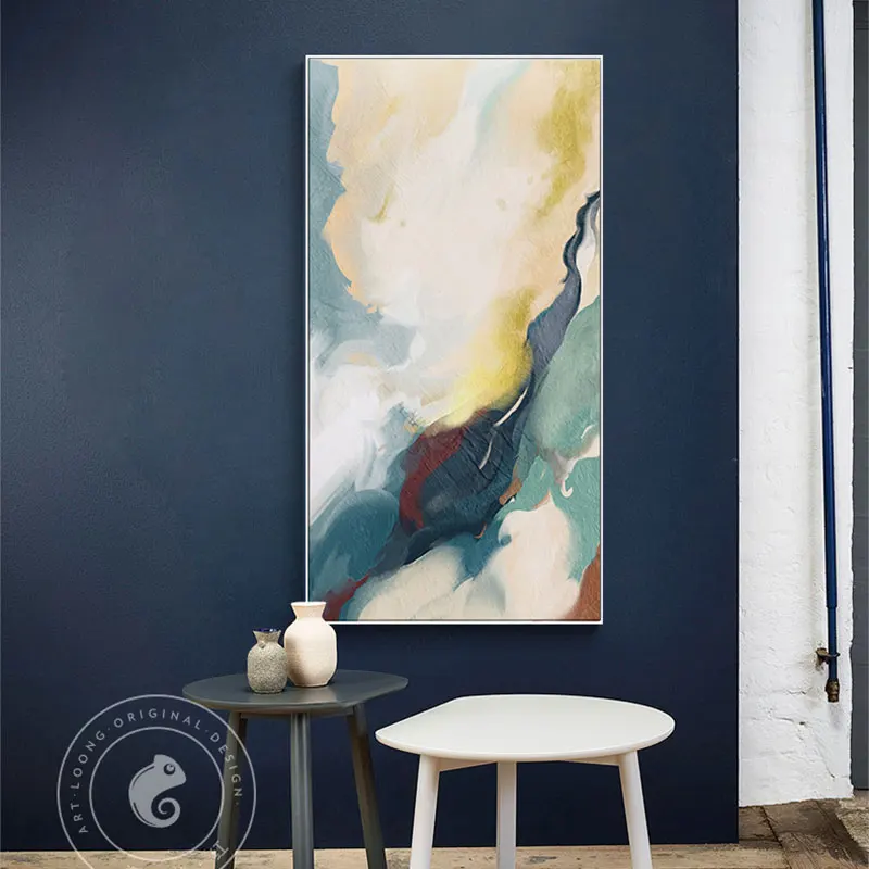 Современная Золотая Настенная картина абстрактная из золотой фольги розовый