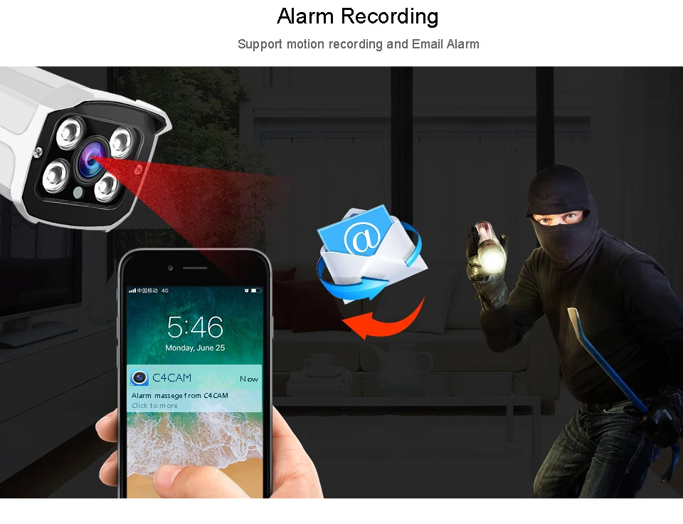 LOOSAFE, 1080 P, Wifi, ip-камера для домашней безопасности, пуля, для улицы, цветной, день и ночь, режим AP, водонепроницаемая, Onvif, камера видеонаблюдения