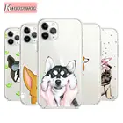 Чехол для iPhone 12 Pro Max Mini, 11 Pro, XS Max, X, XR, 6S, 6, 7, 8 Plus, прозрачный, 5S