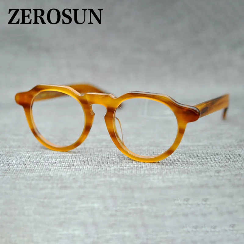 Zerosun Брендовые очки мужские высокого класса роскошные из полиона оправа Ретро