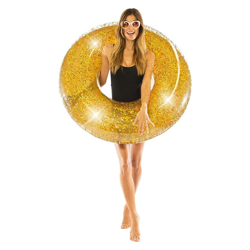 Прозрачная блестящая трубка надувной плавательный бассейн плавающий плот