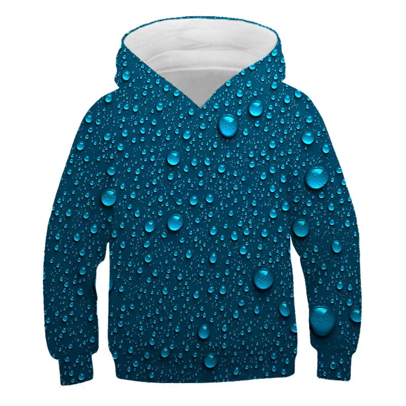 

Mobile water droplets Kids hoodies 2020 New Autumn and Winter Boys Girls Fashion Print Sweatshirts Child polyester Tops Outwear