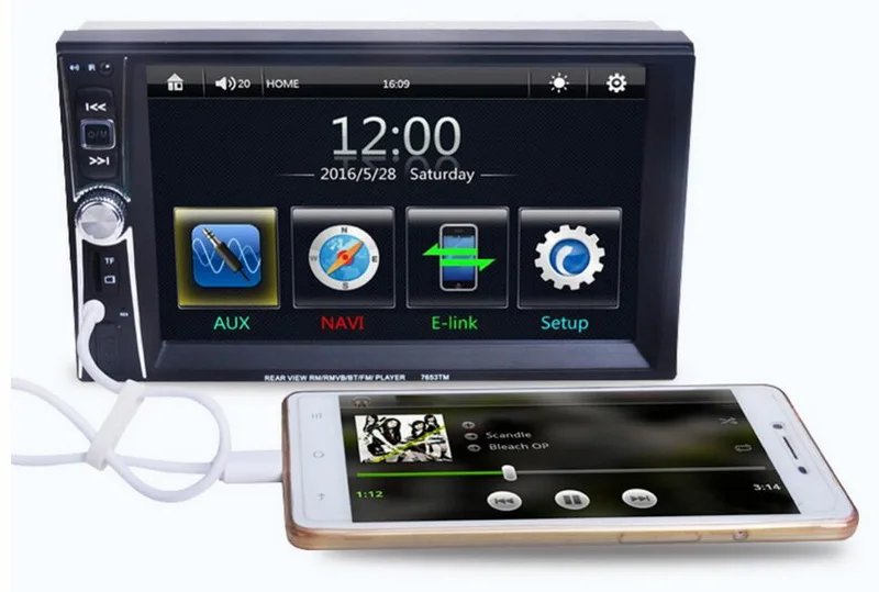 Автомагнитола MirrorLink 2 Din сенсорный экран 6 5 дюйма MP5 плеер для Android Bluetooth USB/TF|car stereo|2