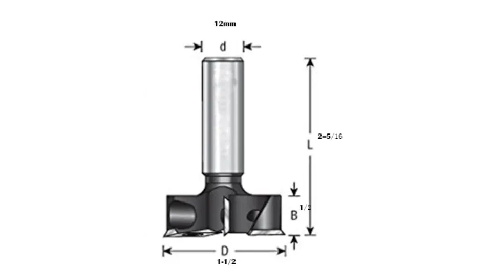 LIVTER вставка мини-Наплавка и Rabbeting Flycutter 2+ 2 Флейта дизайн 1-12 D x 12 мм хвостовик фрезы