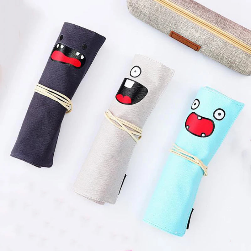 Школьный чехол карандаш тканевый для девочек и мальчиков сумка милый переносной
