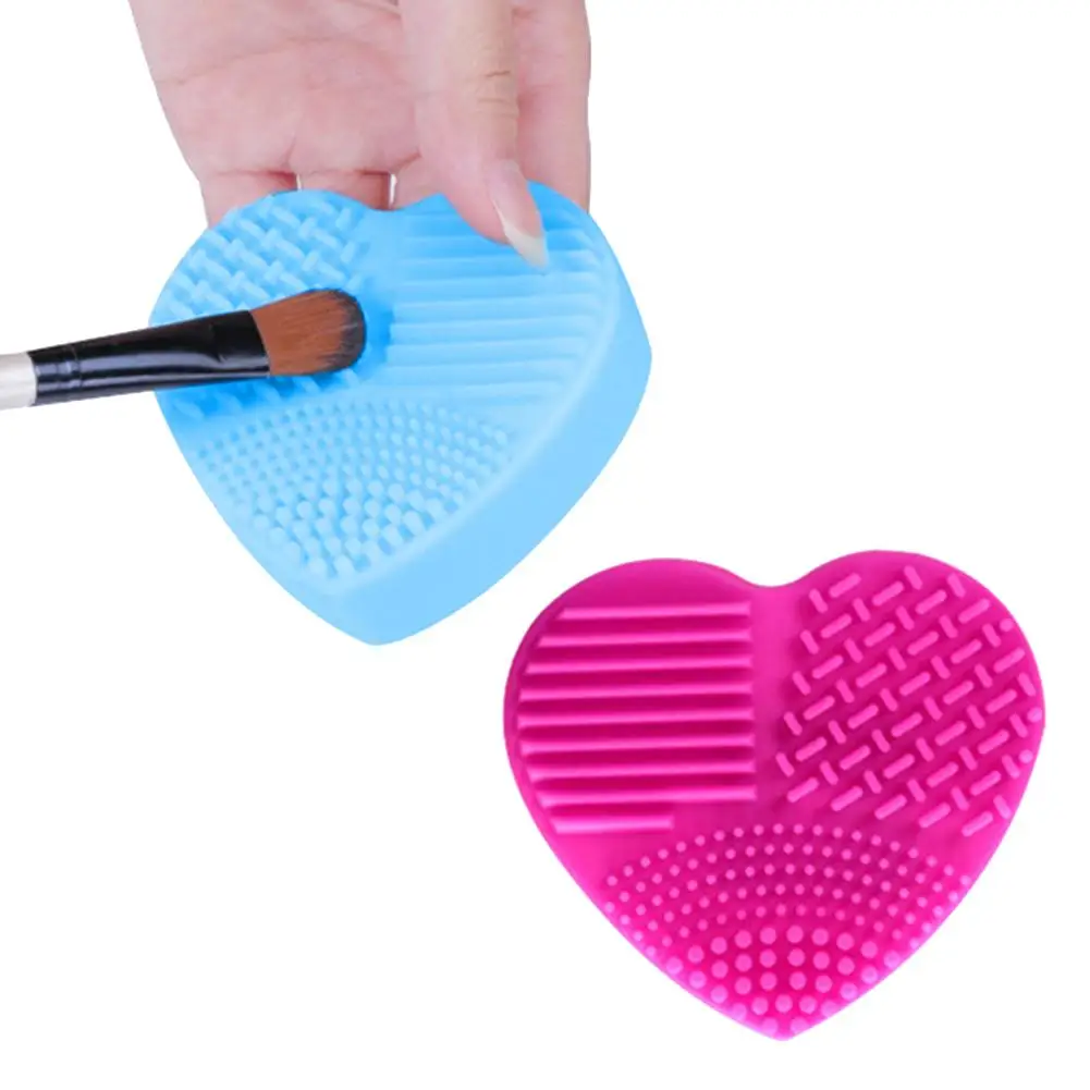 1 шт Силиконовая кисть в форме сердца для макияжа коврик очистки мытье кистей
