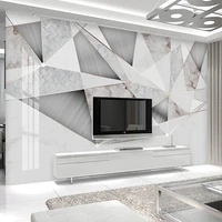custom 3d photo wallpaper european marble tv background wall painting creative abstract geometric living room decoration mural