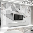 Пользовательские 3D фото обои Европейский Мрамор ТВ фон настенная живопись креативные абстрактные геометрические украшения гостиной росписи