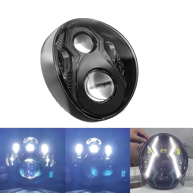 

2018-2020 Motorcycle LED Headlight With White DRL High/Low Beam Projector Headlamp for Harley Softail Breakout 114 FXBR FXBRS