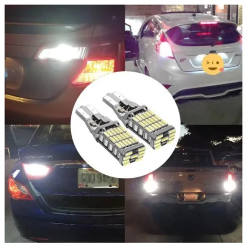 2 шт Универсальное декодирование авто светодиодный задний фонарь T15 лампочка 45SMD