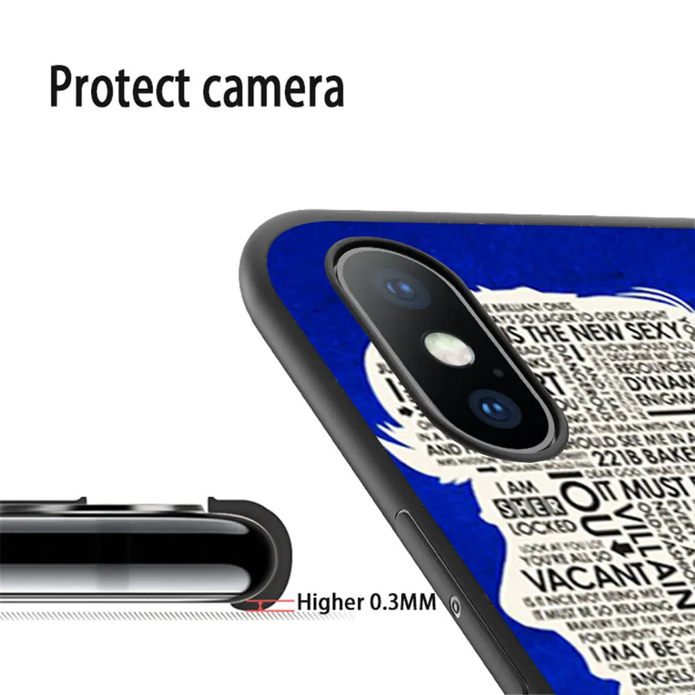 Чехол GOP sherlock bbc с цитатами мягкий силиконовый чехол для телефона iPhone 11 Pro Max X 5S 6 6S XR