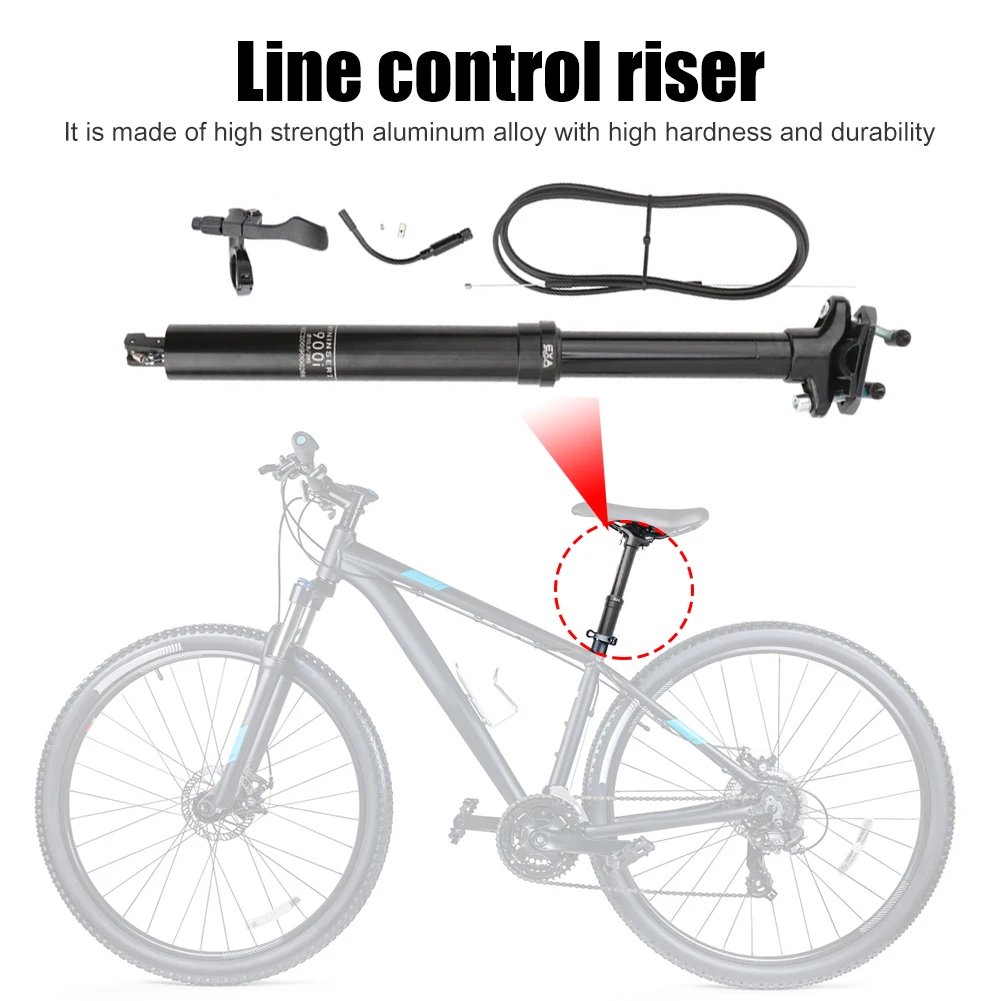 

MTB Bike 31.6/30.9mm Seatpost Dropper Hydraulic Lifting Wire Remote Control Mountain Bike Seat Tube Internal Routing Seat Post