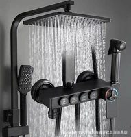 black shower head set high pressure filter shower accessories water saving shower heads cabezal ducha bathroom fixture bd50sh