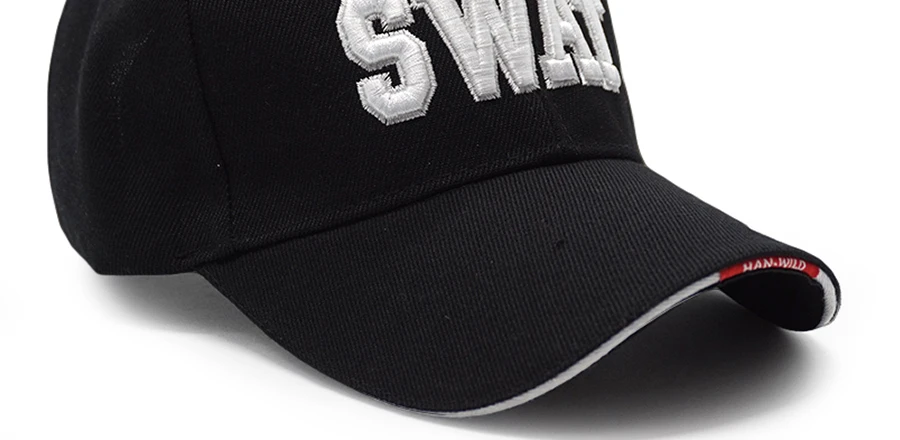 Новая мужская тактическая бейсбольная кепка SWAT вышивка письмо Snapback шляпа папы костяная мужская летняя спортивная армейская солнцезащитная Кепка Дальнобойщик черная Gorras