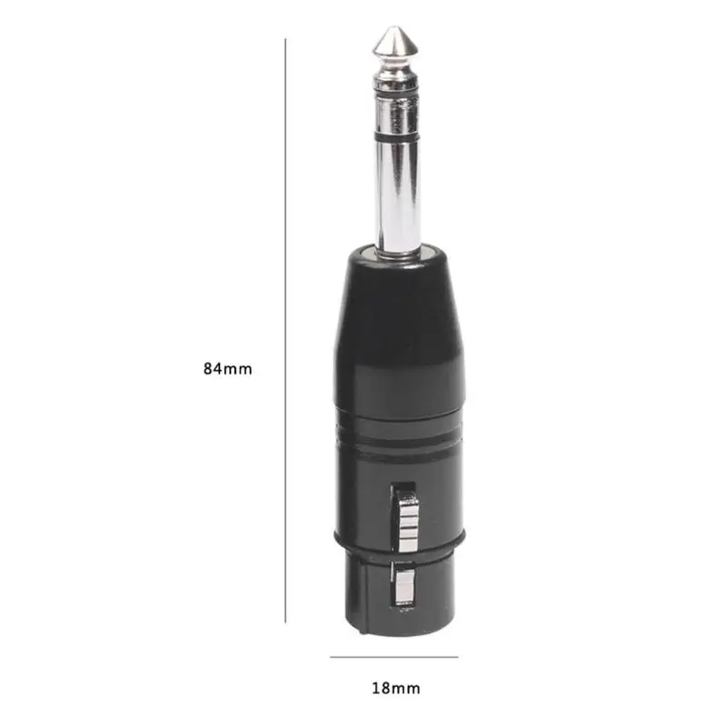 Позолоченный Аудио адаптер 3 Pin XLR Mic Женский до 6 35 мм Мужской усилитель для