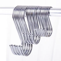 10pcs stainless steel s shape hook kitchen bedroom multi function rails s hook clasp holder hooks hanging household storage tool