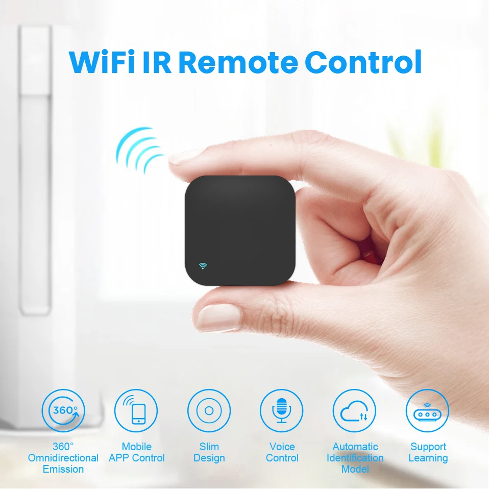 AVATTO Tuya WiFi IR Remote Control Smart Universal Infrared for Air Conditioner TV DVD Voice Work with Alexa/Google home/yandex |