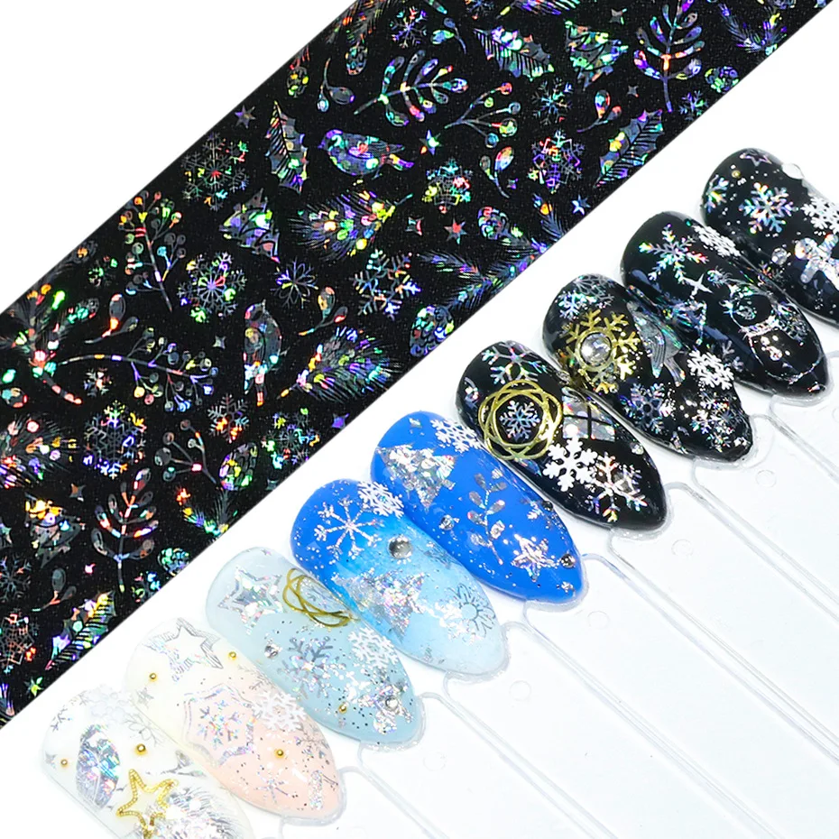 MSHARE набор голографических рождественских снежинок|Гель для ногтей| |