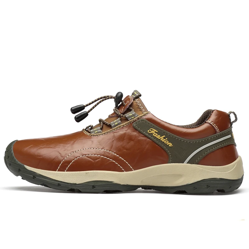 Мужские кожаные ботинки для активного отдыха Нескользящие повседневные рабочие