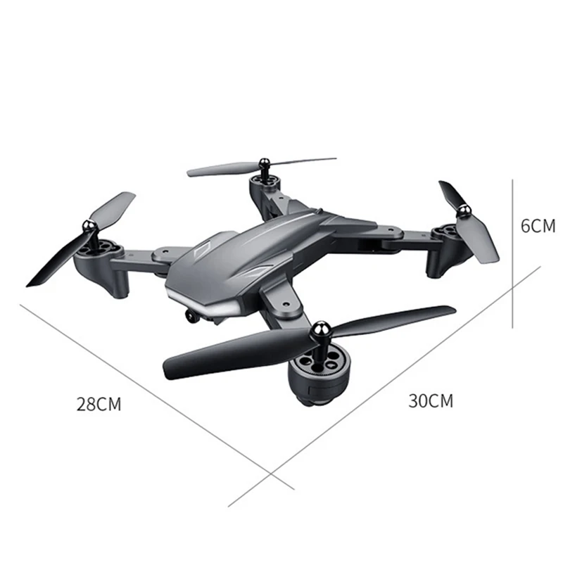 Радиоуправляемый Дрон вертолет с камерой Wi-Fi FPV двойная камера 4K HD RC Quadcopter