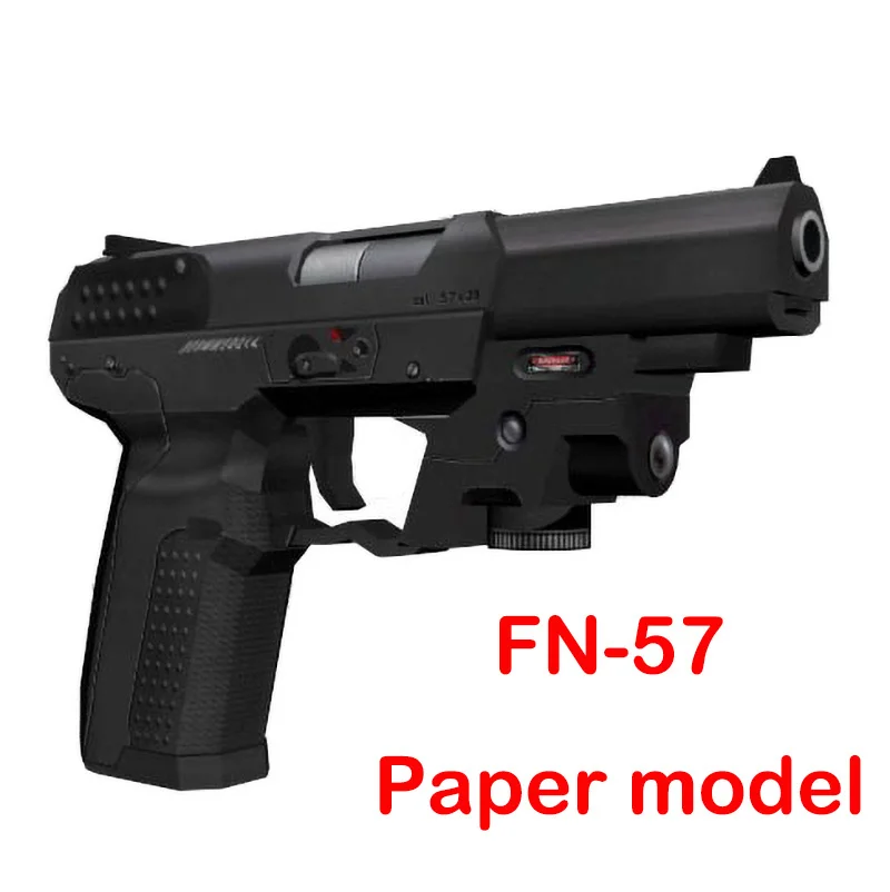 Масштаб 1:1 бумажная модель пистолета FN57 DIY 3D карточка для строительства наборы