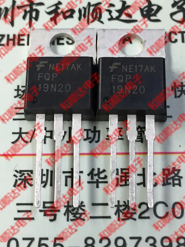 

5 шт./лот FQP19N20 TO-220 200V 19A