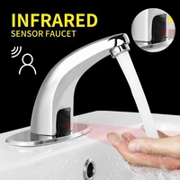 hands free infrared water tap hands touchless cold inductive electric basin faucet bathroom automatic sink mixers sensor tap