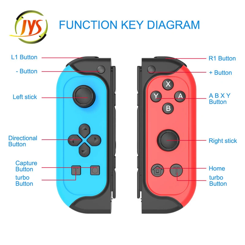 

Switch Joy Con Controller Left And Right Bluetooth Handle With NFC Vibration Double Turbo Function 2021 NEW Private Model