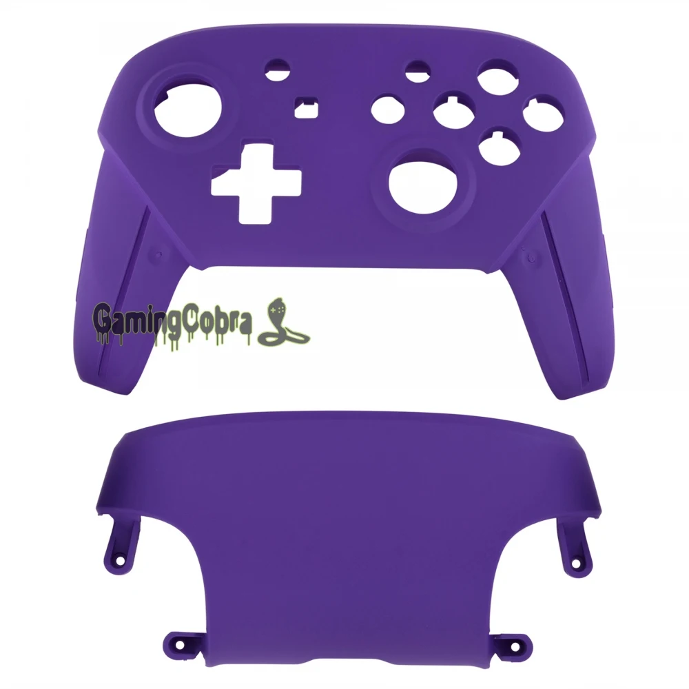 eXtremeRate Soft Touch Purple Faceplate and Backplate Replacement Shell Housing Case Cover for Nintendo Switch Pro Controller |