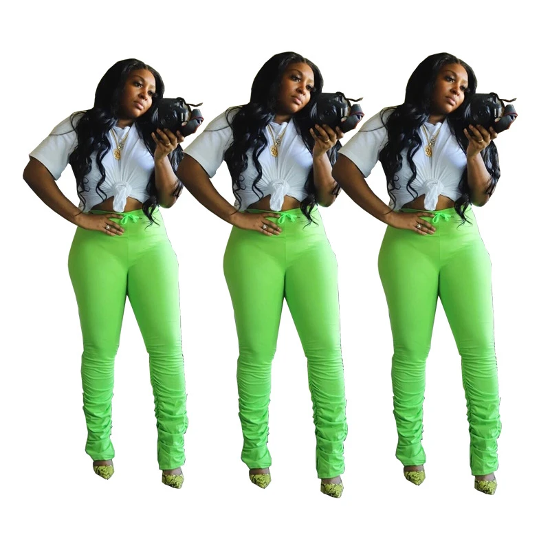 

Tracksuits Women Two Piece Set Shirt + Flare Pants Stacked leggings Joggers sweatpants Bell Bottom Pants Matching Suits