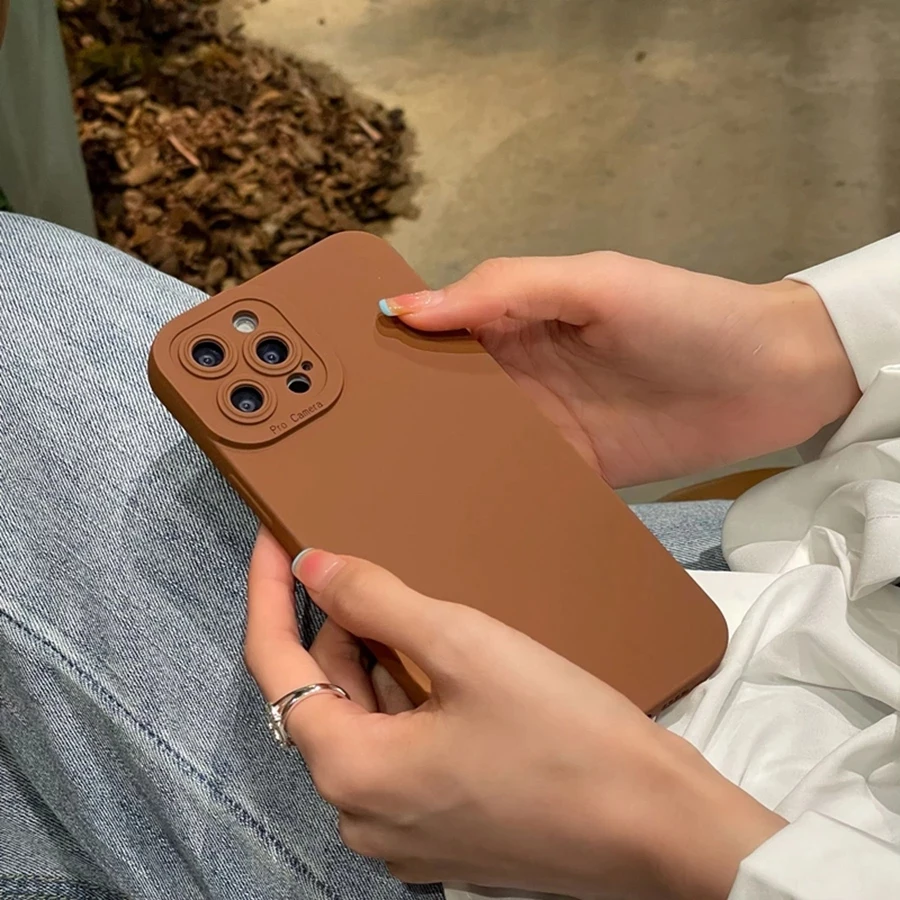 Роскошный простой однотонный чехол для телефона OPPO A52 A31 A9 2020 F11 силиконовый