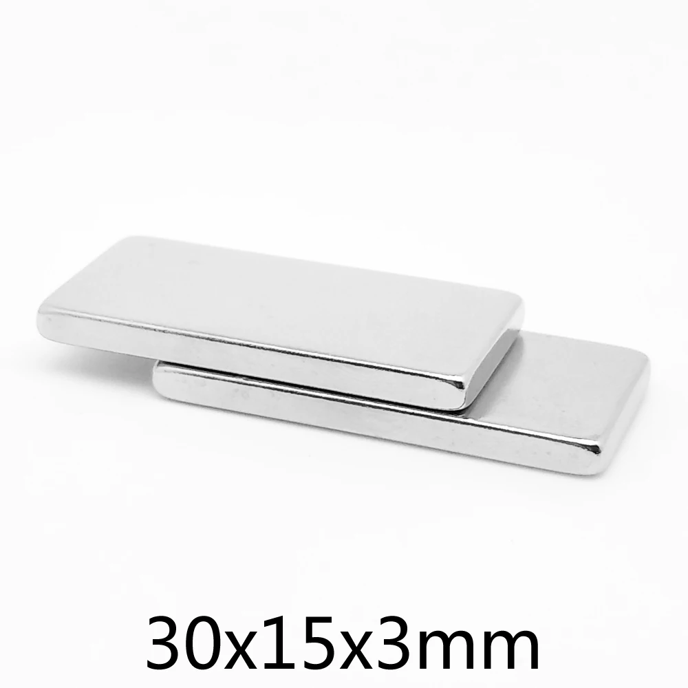 

2/5/10/15/20/30/50PCS 30X15X3mm Block Super Powerful Strong Magnetic Magnets 30*15*3 Quadrate Permanent NdFeB Magnets 30x15x3