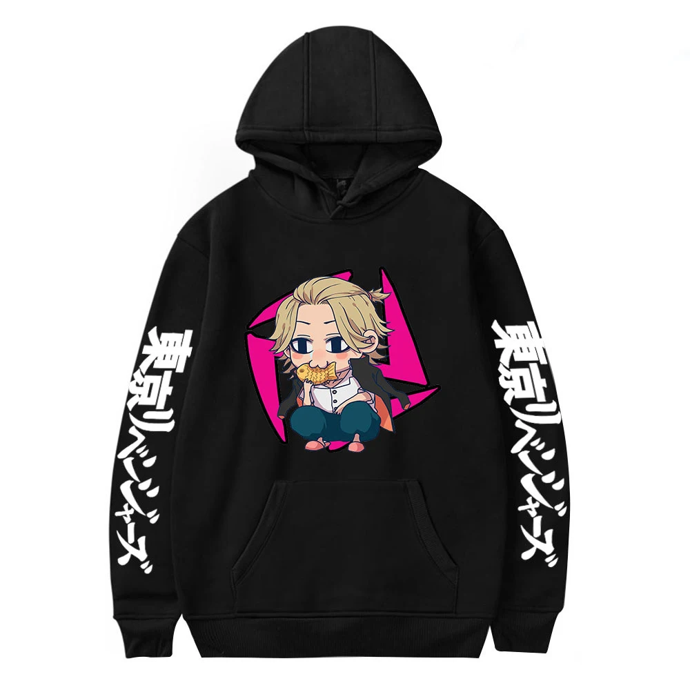 

Толстовка с капюшоном для мужчин и женщин, Токийский Мстители, аниме кофта оверсайз в стиле K-POP, уличный пуловер, спортивные костюмы в стиле ...