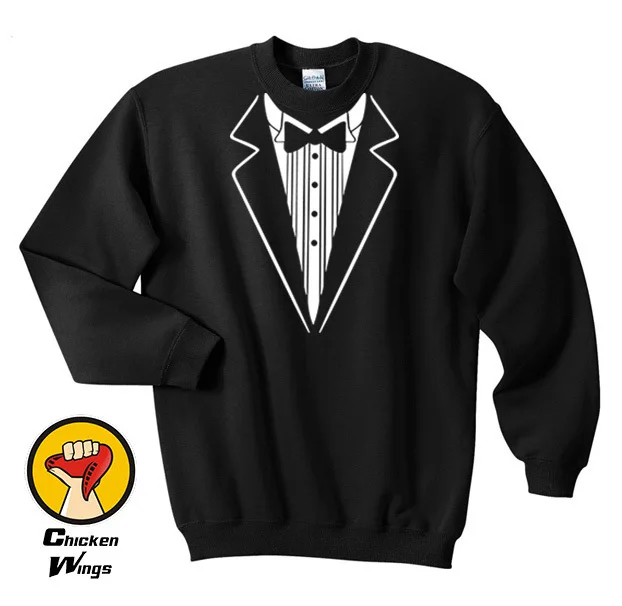 

Tux Shirt, Tuxedo Shirt, Groomsmen Shirt, Groomsmen Gift, Best Man Shirt Crewneck Sweatshirt Unisex More Colors XS - 2XL