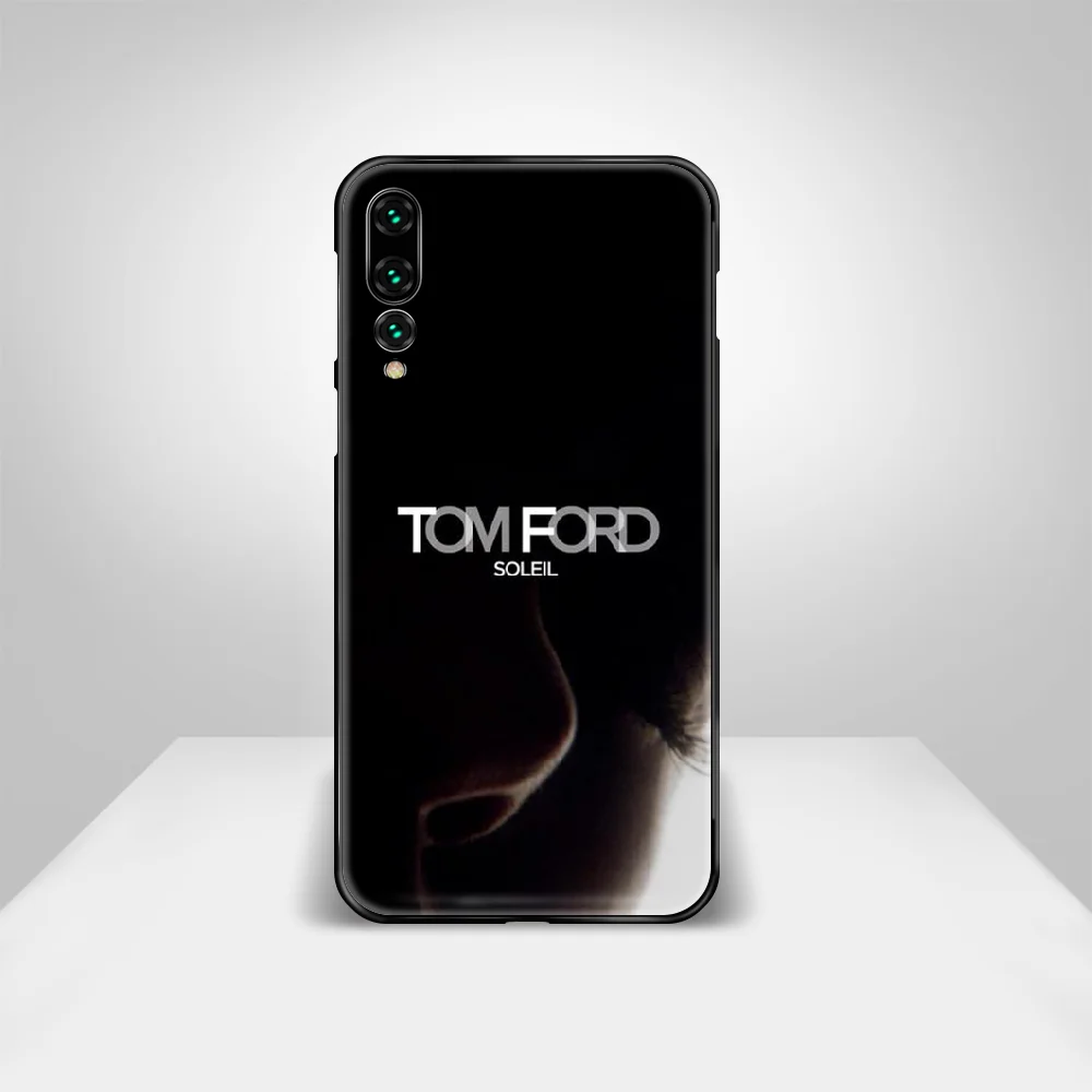 

Cosmetic luxury brand Phone Case Cover Hull For Huawei P8 P9 P10 P20 P30 P40 Lite Pro Plus smart Z 2019 black Etui tpu shell