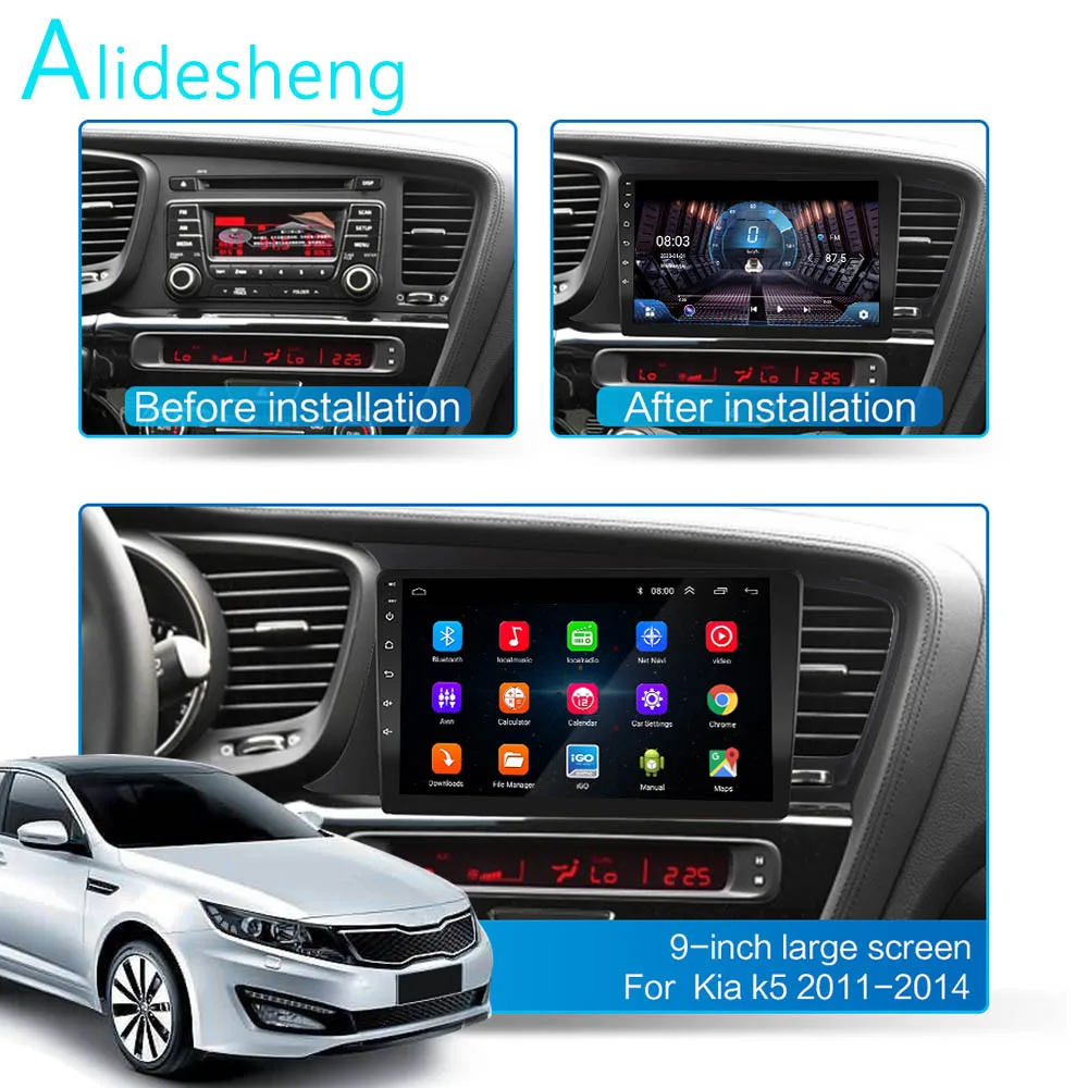 Автомагнитола 8G + 128GROM DSP 2 din Android 10 0 4G NET мультимедийный видеоплеер для KIA Optima (TF) K5