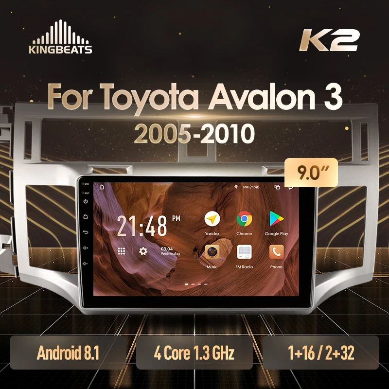 KingBeats штатное головное устройство For Toyota Avalon 3 2005 2010 GPS Android 8.1 автомагнитола на