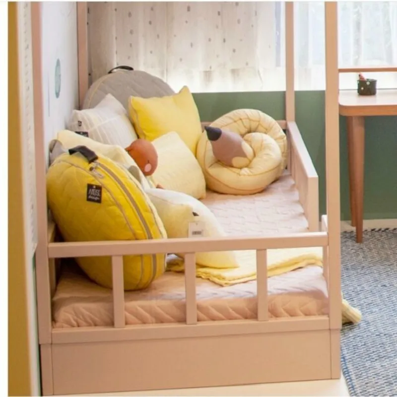 Трехцветный пенал дизайнерский детский бампер 190 см хлопковая длинная подушка