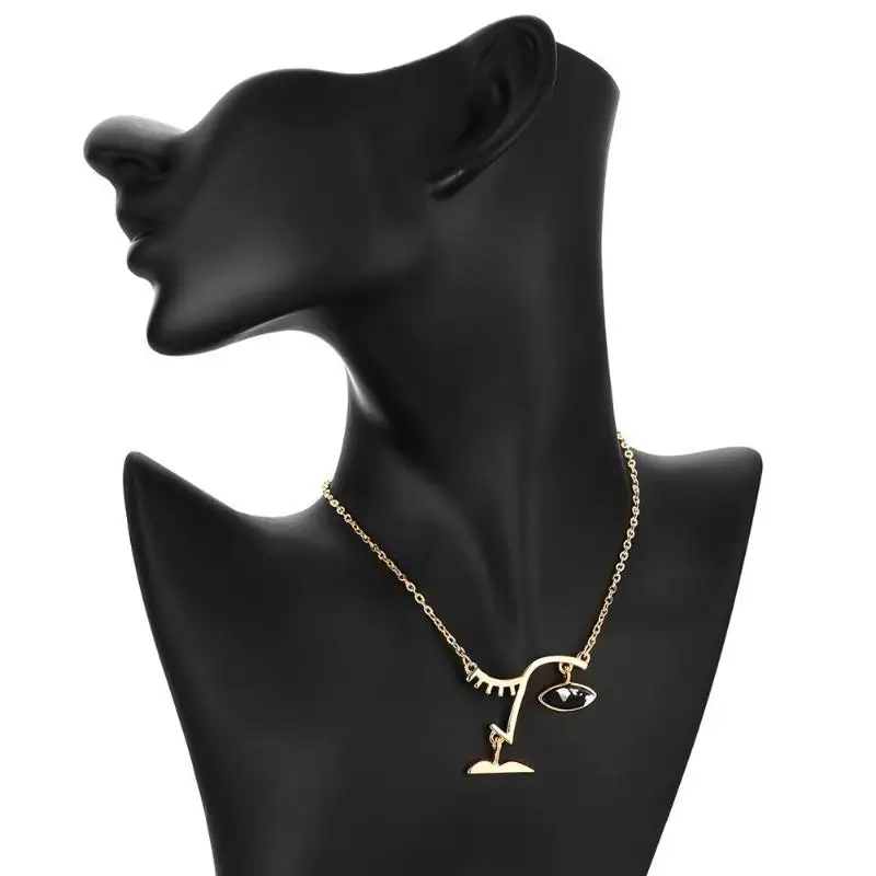 Модное нежное ожерелье для отдыха с черным глазом и кристаллами женское колье