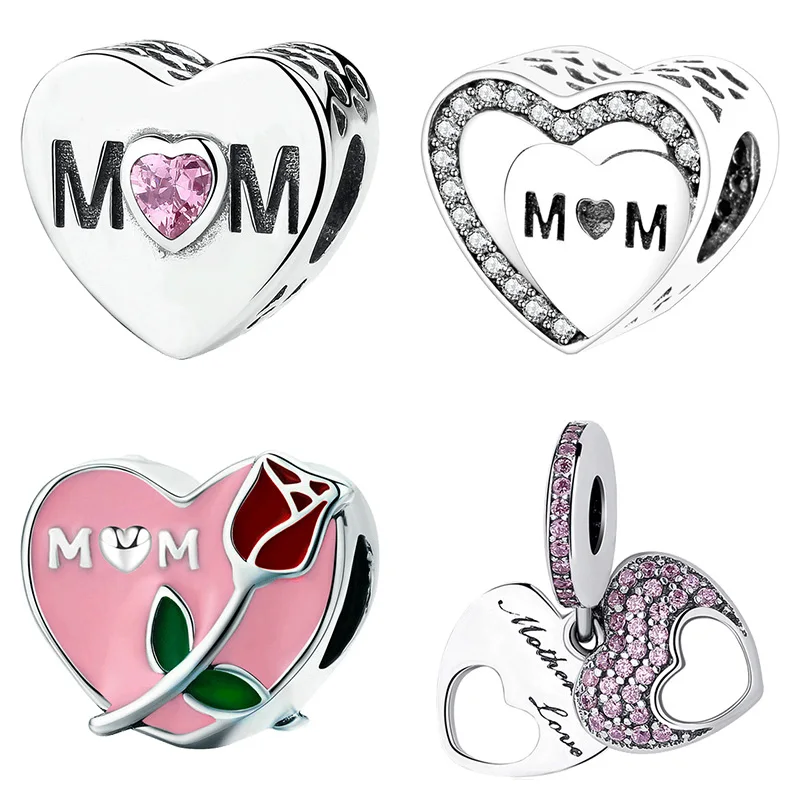 Дизайнерский браслет из стерлингового серебра 925 пробы плавающие амулеты бусины