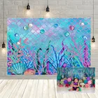 Фон Avezano для фотосъемки новорожденных, день рождения, Русалка, морская тематика, декор для фотостудии